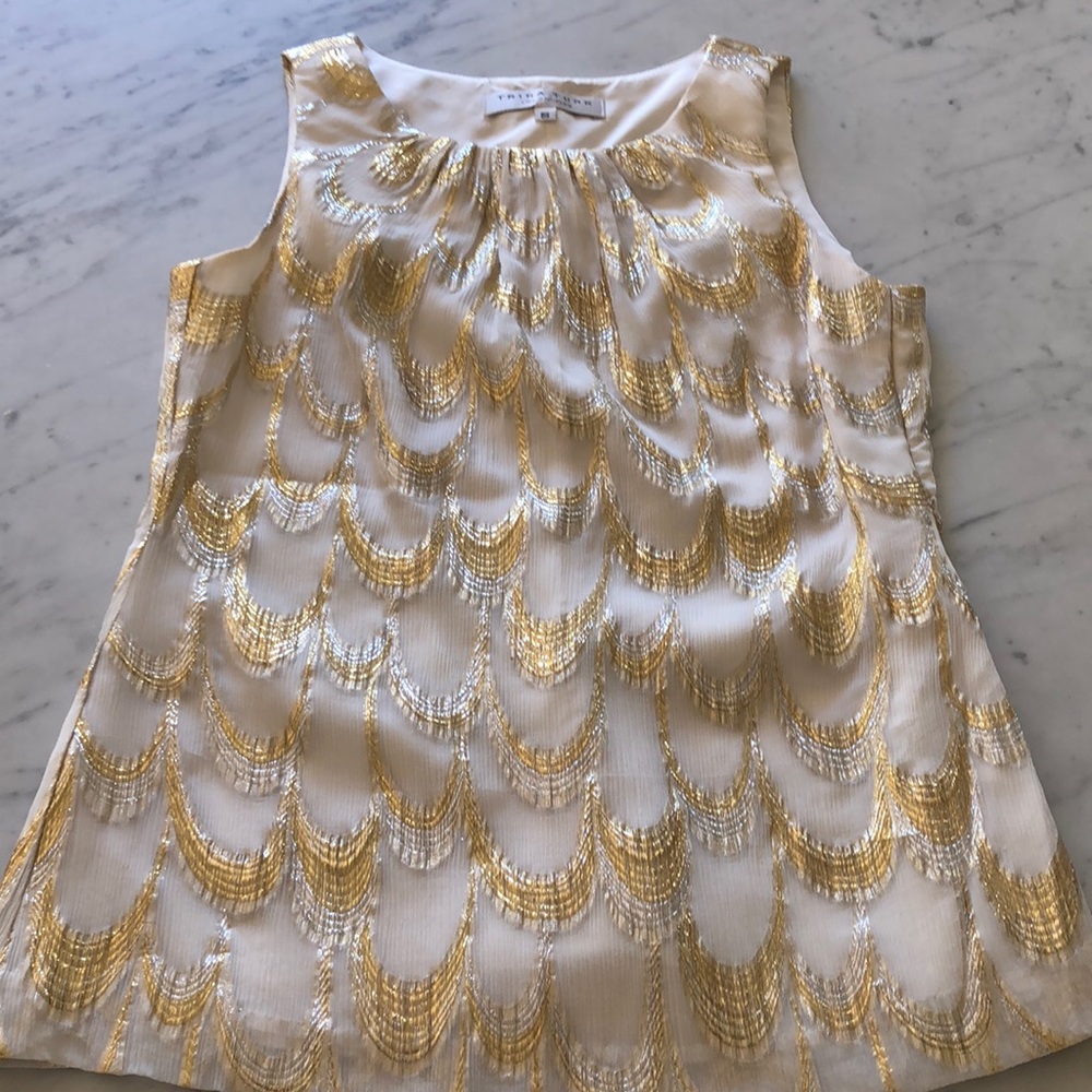 Gorgeous Trina Turk silk top. Size S
